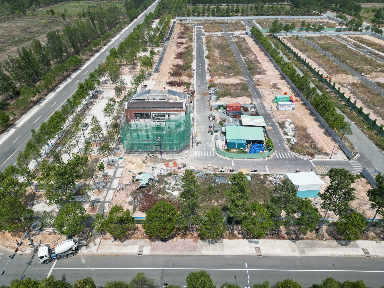 Flycam tiến độ xây dựng nhà phố Artisan Park